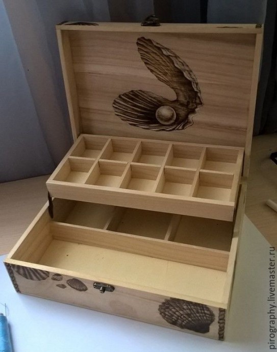 Внутреннее оформление шкатулки в морском стиле: мастер-класс Внутреннее оформление шкатулки в морском стиле: мастер-класс