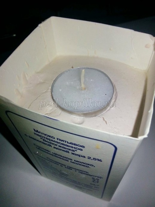 Подсвечник в технике декупаж своими руками