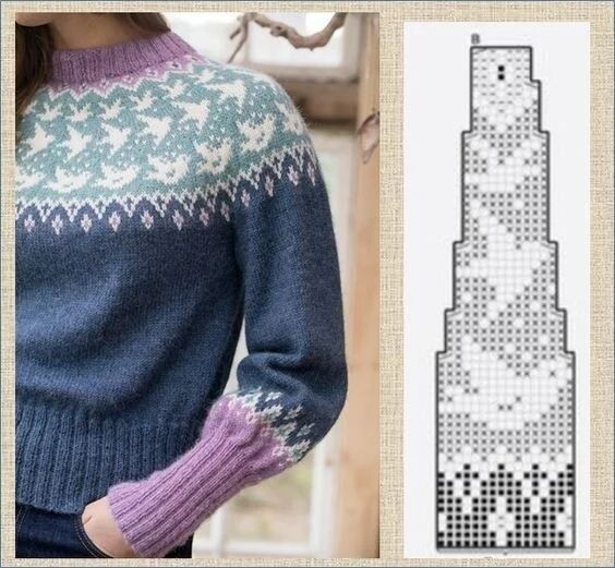 Жаккардовые узоры для кокеток