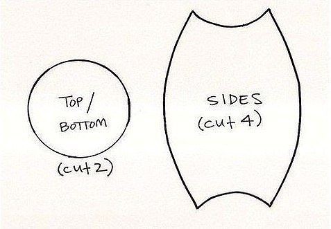 Шьем пуфик-мешок