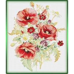 ​Вышиваем маки к счастью