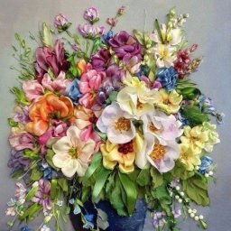 ​Вышивка из лент, которая прекраснее живых цветов