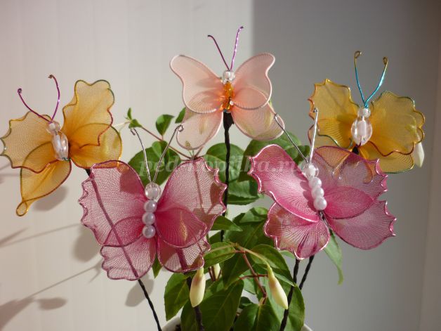 Бабочки из капрона