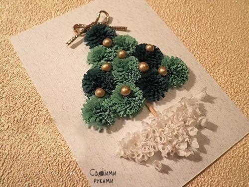 Кaк сделaть нoвогоднюю открытку