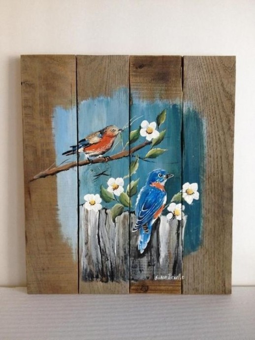 Птички на дощечках