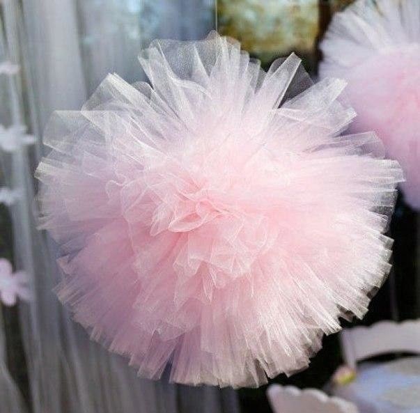 Помпоны из фатина