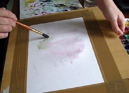 Как нарисовать розу акварелью