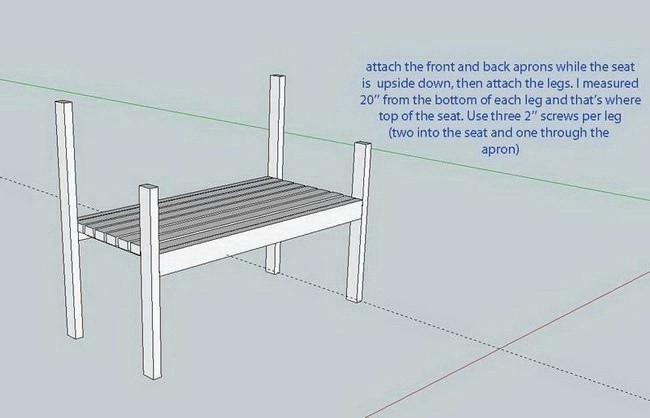 Садовая скамья на дачу: мастер-класс