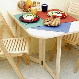 Как сделать маленький складной столик для маленькой кухни или балкона: мастер класс