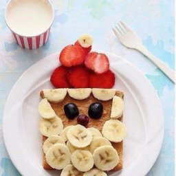 Очень красивый завтрак для ребёнка