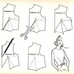 Перенос вытачек и формирование рельефов