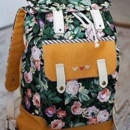 ​Рюкзак с интересной комбинацией тканей