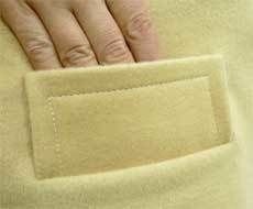 Карман с накладной листочкой