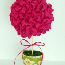 Объёмный цветок из ткани