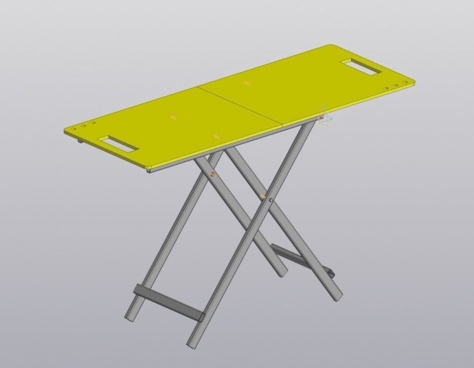 Самодельный складной столик или верстак