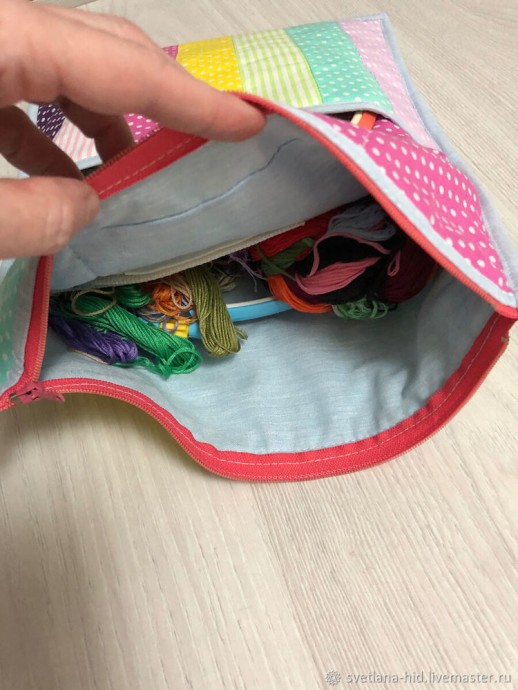 Лоскутная папка для швейных принадлежностей Лоскутная папка для швейных принадлежностей