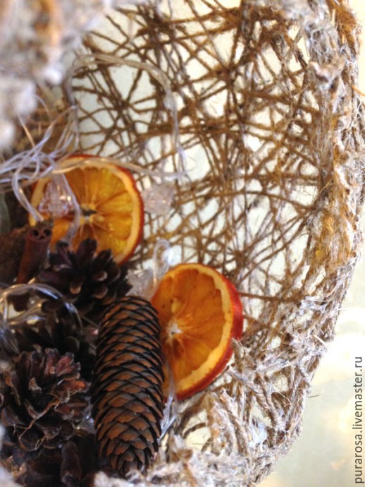 Царь-шар из джутового шпагата Царь-шар из джутового шпагата