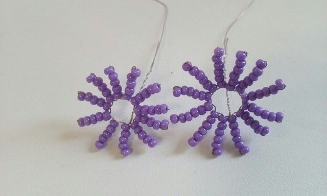 Нежные васильки из бисера Нежные васильки из бисера