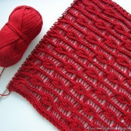 Оригинальный узор спицами