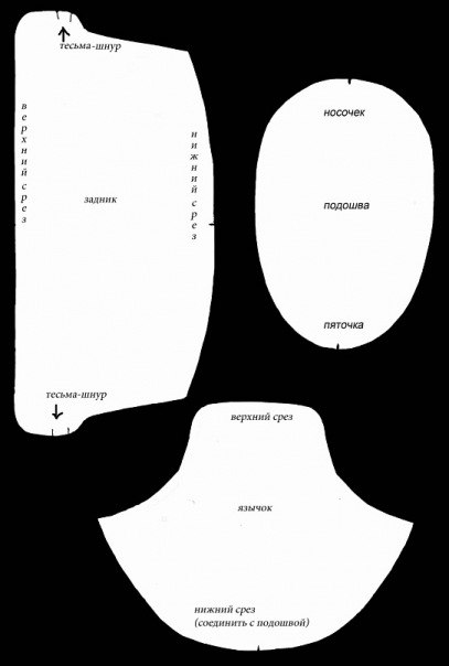 Шьём ботиночки-пинетки