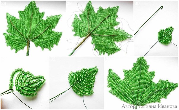 Виноградная лоза из бисера: очень красивая работа