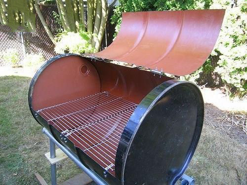 Барбекю из бочки своими руками