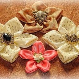 ​Цветы из ленты: мастер-класс