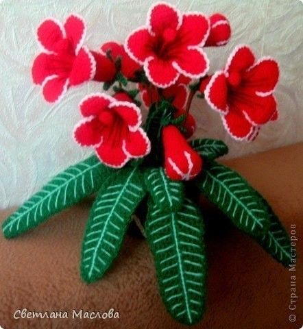 ​Красивые цветы крючком