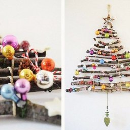 ​Новогодняя ёлка из палочек