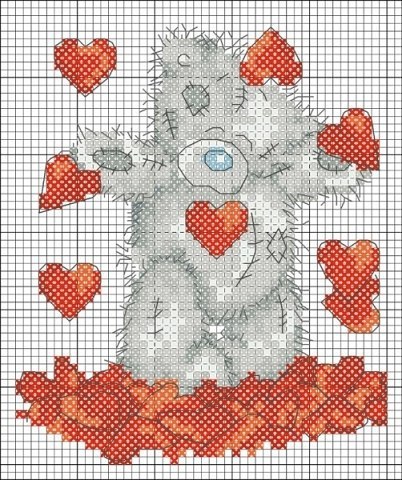 Схемы для вышивки "Мишки Тедди"