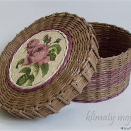 Шкатулочка из газетных трубочек: мастер-класс