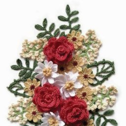 Вязаные крючком цветы