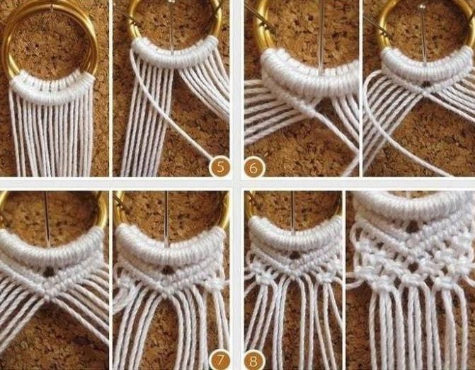 Красивое плетение макраме для создания пояса