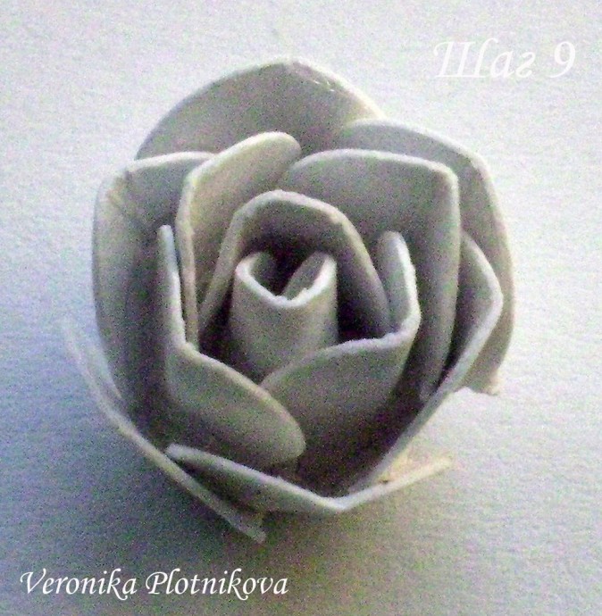 Розочки из картона: мастер-класс