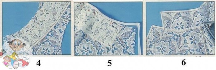 Косая бейка для обработки изделий из кружева