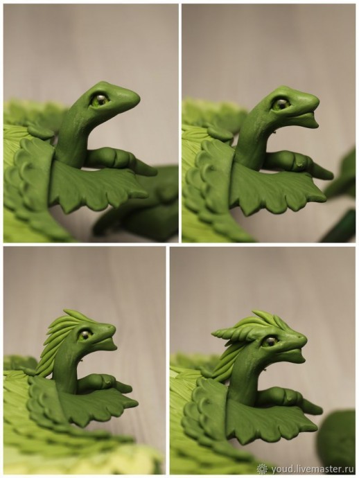 Цветочный дракон из полимерной глины Цветочный дракон из полимерной глины