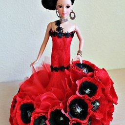 Кукла из конфет "Испаночка": мастер-класс