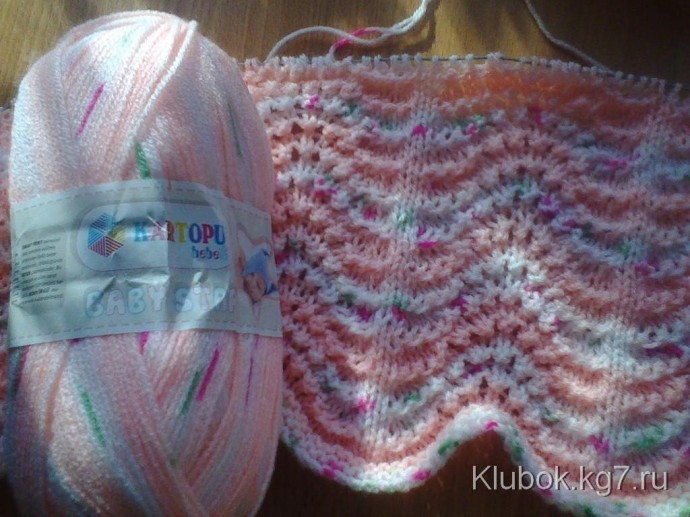 Очень красивый узор спицами Очень красивый узор спицами