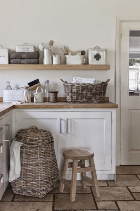 Плетеные корзины в интерьере и в удобстве использования