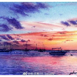 ​Рисуем прекрасный закат