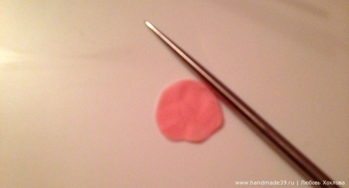 Роза из полимерной глины