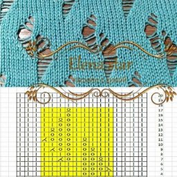 ​Ажурные узоры на спицах