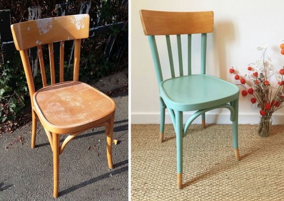 Цветные варианты реставрации и росписи стульев