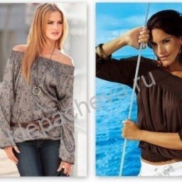 ​Как получить выкройку блузки "кармен"