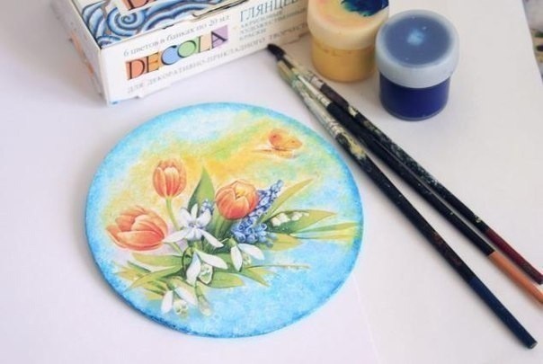 Идея красоты из ненужных CD-дисков