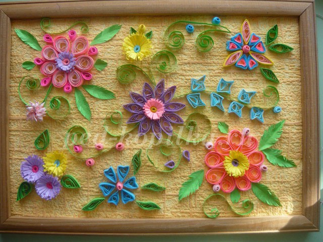 Цветы в технике квиллинга