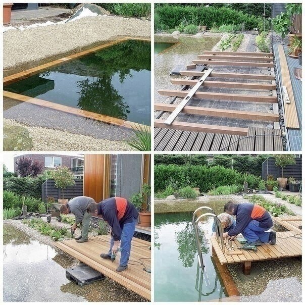 Создание пруда-бассейна на загородном участке Создание пруда-бассейна на загородном участке