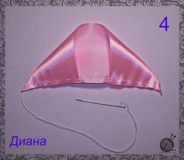 Розы из ленты