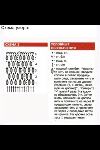 Объемный узор для шапочки крючком