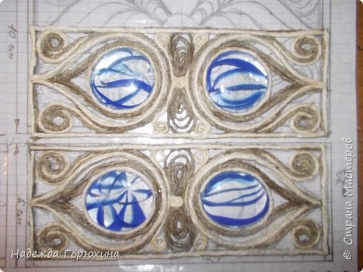 ​Шкатулка в технике джутовой филиграни